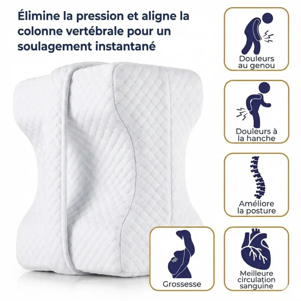 Oreiller ergonomique pour genoux