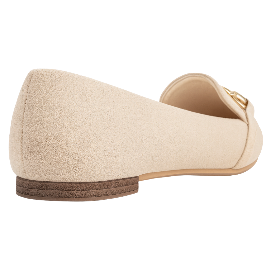 Mocassins Femme Confortables à Chaîne – Chaussures Plates en Suède