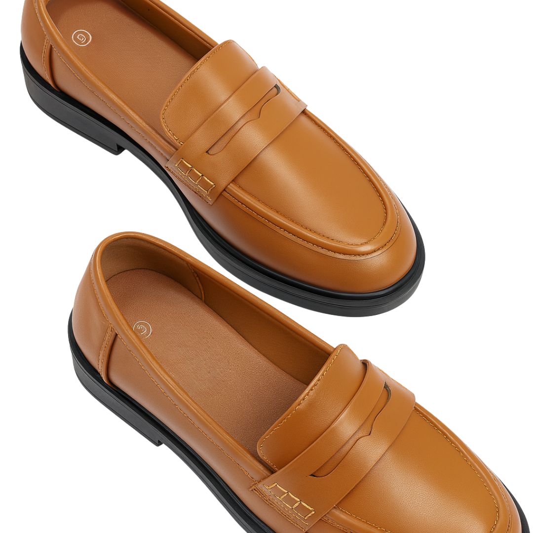 Penny Loafers Femme – Chaussures Classiques à Enfiler, Confort Légères pour le Travail