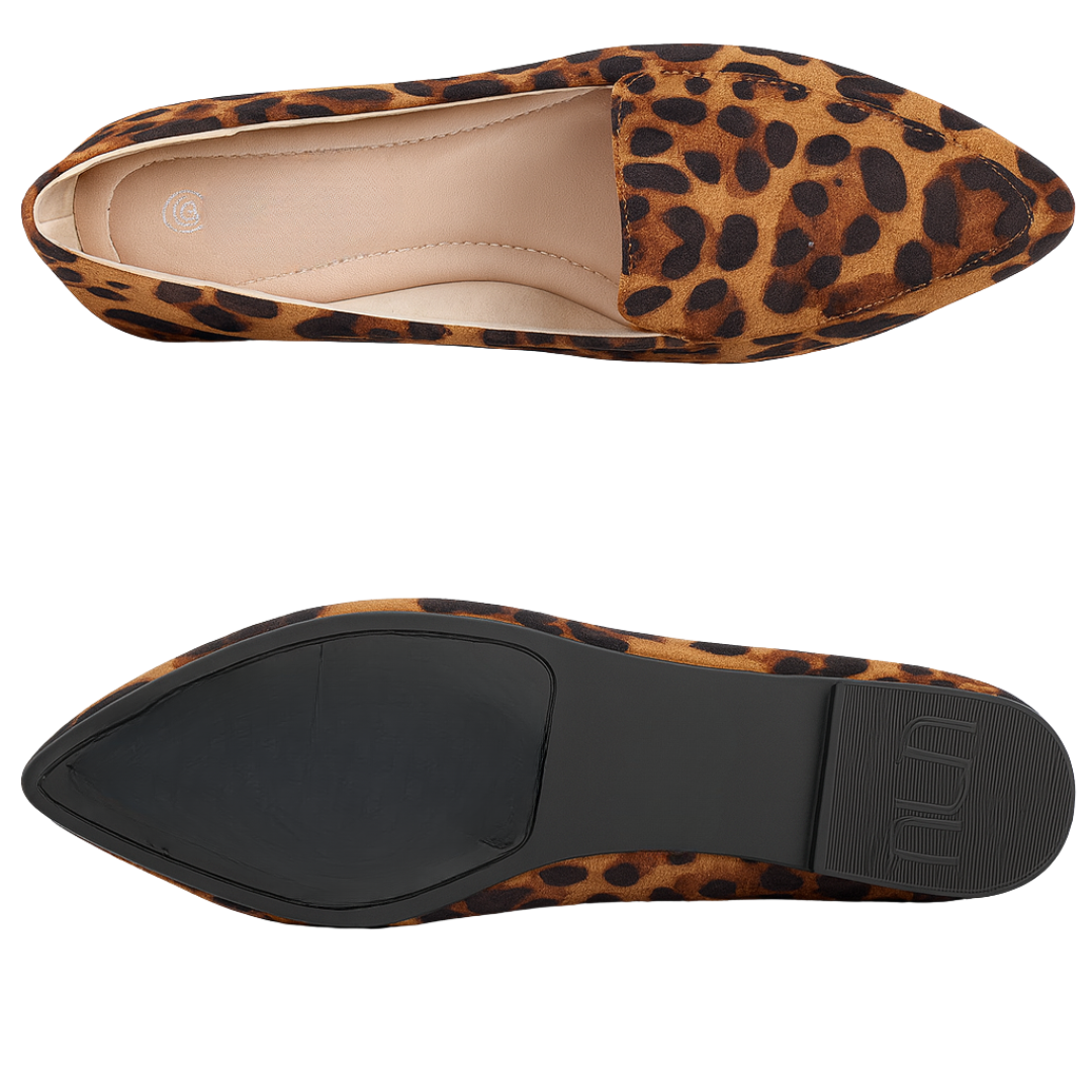 Loafers pour femme à bout pointu avec semelle mémoire de forme
