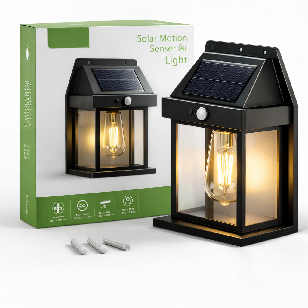 Applique Murale Solaire Effet Tungstène