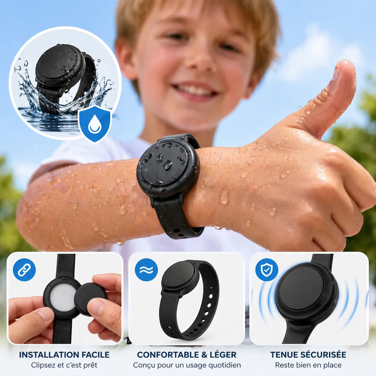 Traceur GPS enfant sans abonnement - Étanche IP68