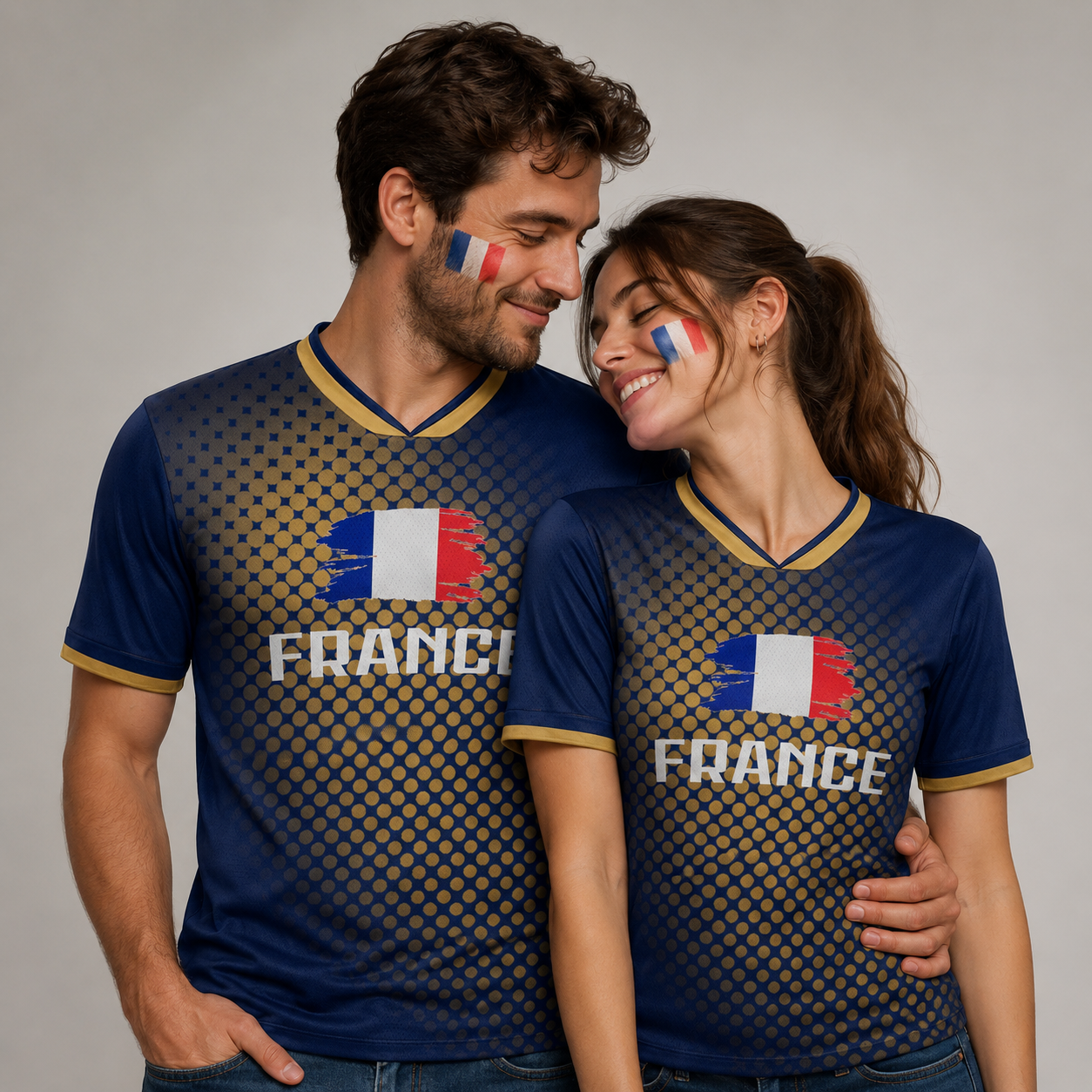 Bleu Légende | Maillot France Style 2026 Bleu Personnalisé avec Nom et Numéro