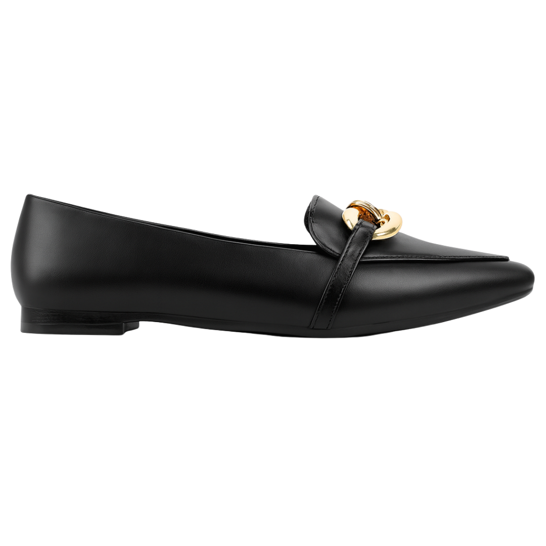 Mocassins Femme – Chaussures Plates avec Chaîne Décorative