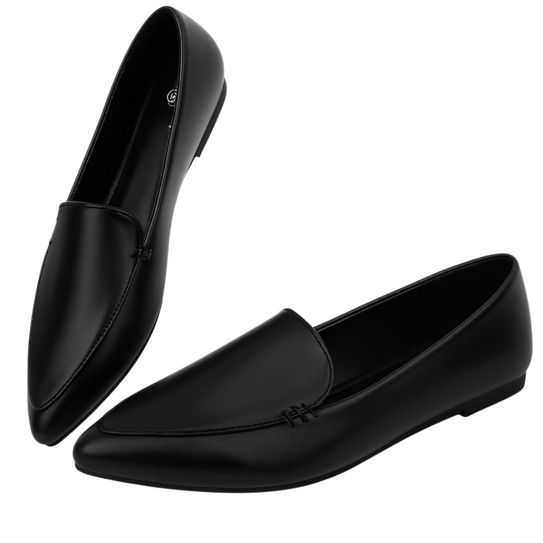 Loafers pour femmes à bout pointu avec semelle mémoire de forme
