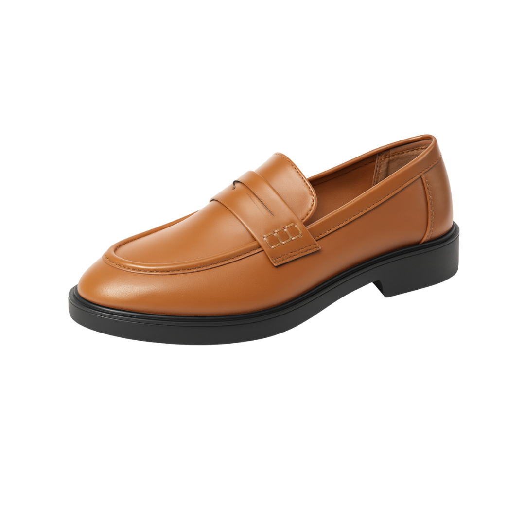 Penny Loafers Femme – Chaussures Classiques à Enfiler, Confort Légères pour le Travail