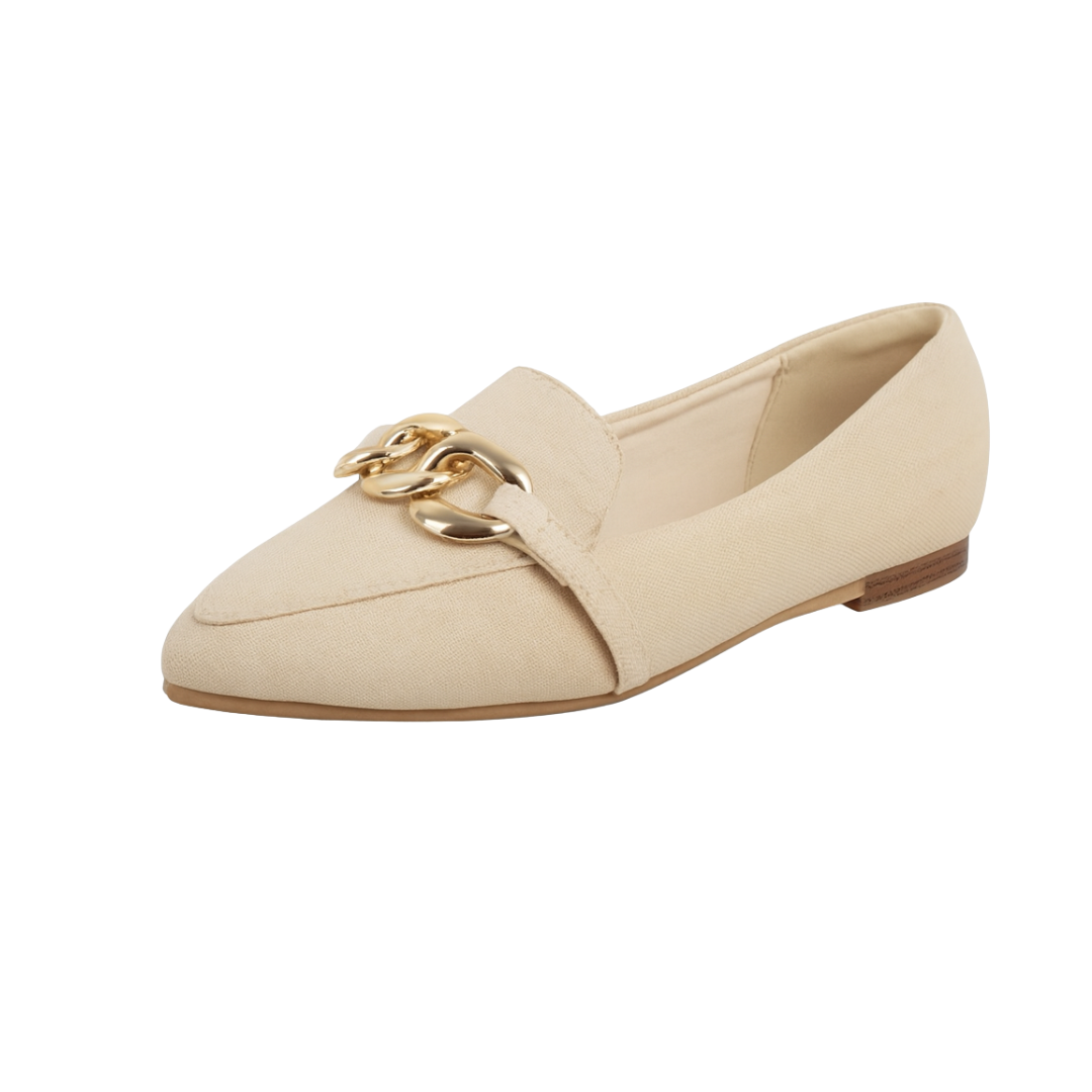 Mocassins Femme Confortables à Chaîne – Chaussures Plates en Suède