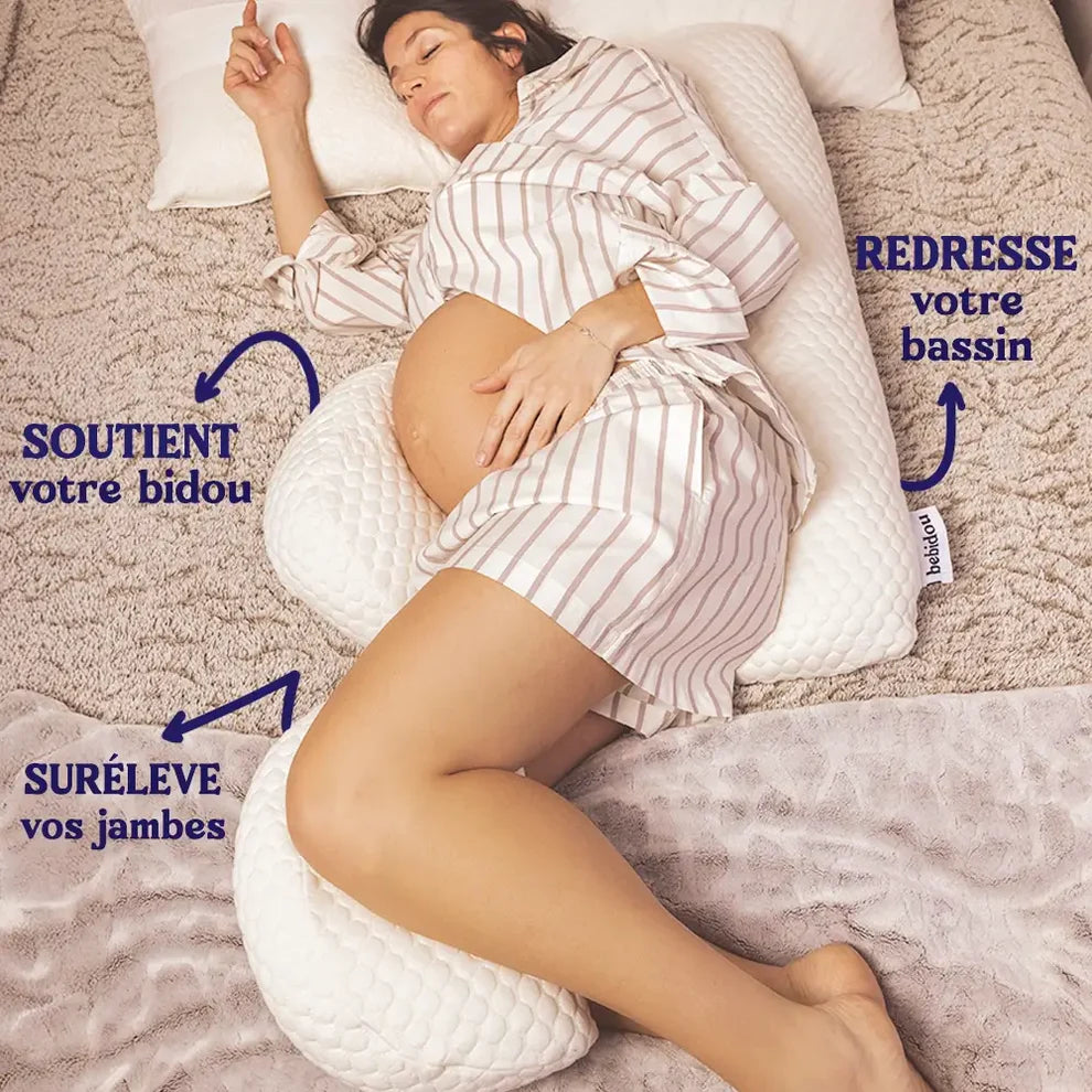 Coussin de Grossesse Ergonomique – Oreiller Femme Enceinte