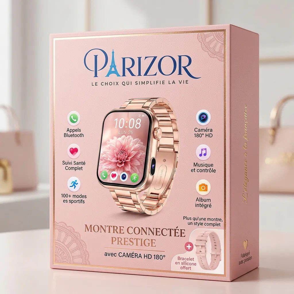 SnapWatch Pro | Montre connectée femme sport avec Caméra HD – Appels Bluetooth