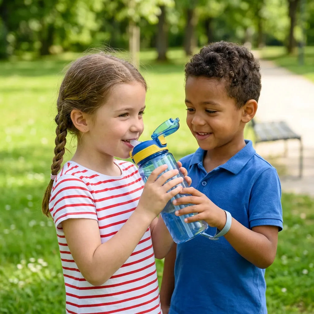Gourde Enfant DinoSip | Gourde enfant 600ml avec paille étanche sans BPA