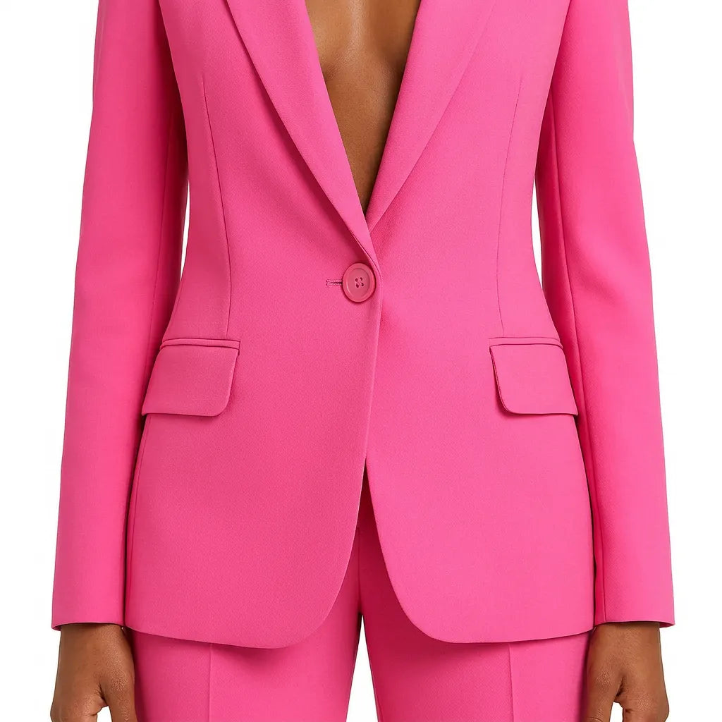 Élégance Prestige | Ensemble Tailleur Femme Blazer Long