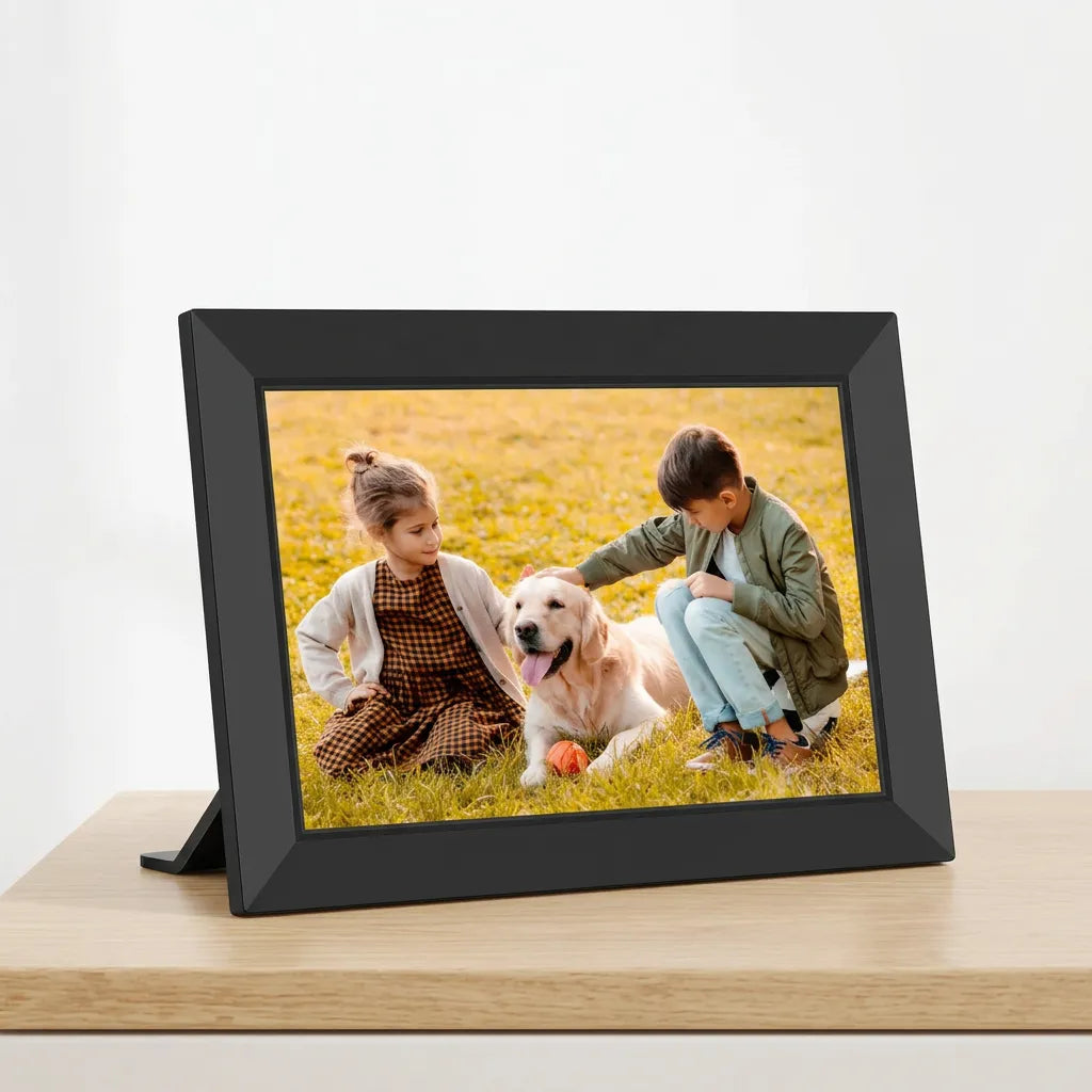 Cadre Photo Numérique Connecté 10,1" | Cadre numérique Wi-Fi tactile HD, 32 Go