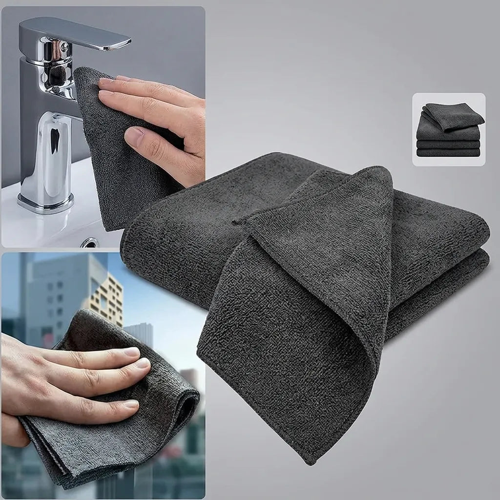 CrystalClean | Chiffon Microfibre vitre Anti-Traces Haute Absorption