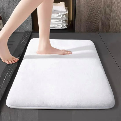 Tapis de Salle de Bain Moelly | Tapis de douche antidérapant en velours corail super absorbant