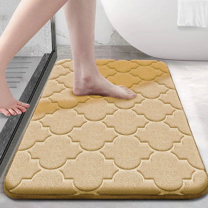 Tapis de Salle de Bain Moelly | Tapis de douche antidérapant en mousse à mémoire de forme