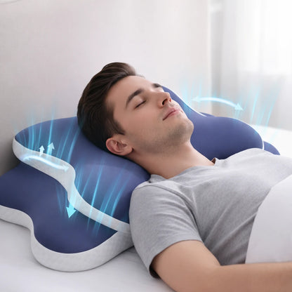 Oreiller Cervical Ergonomique à Mémoire de Forme