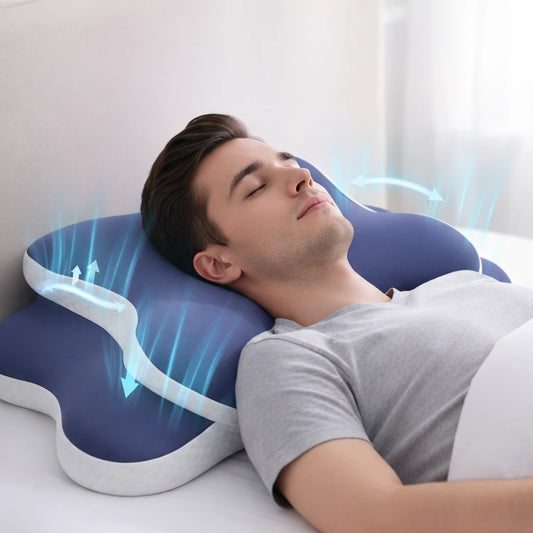 Oreiller Cervical Ergonomique à Mémoire de Forme