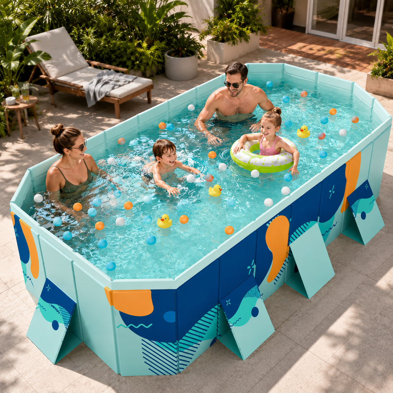 Piscine Gonflable AquaLuxe | Piscine gonflable adulte familiale pliable