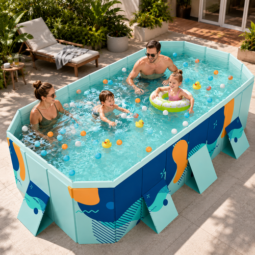 Piscine Gonflable AquaLuxe | Piscine gonflable adulte familiale pliable