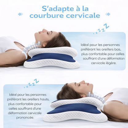 Oreiller Cervical Ergonomique à Mémoire de Forme