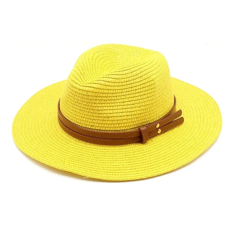 Élégance Riviera – Chapeau paille femme respirant style Panama