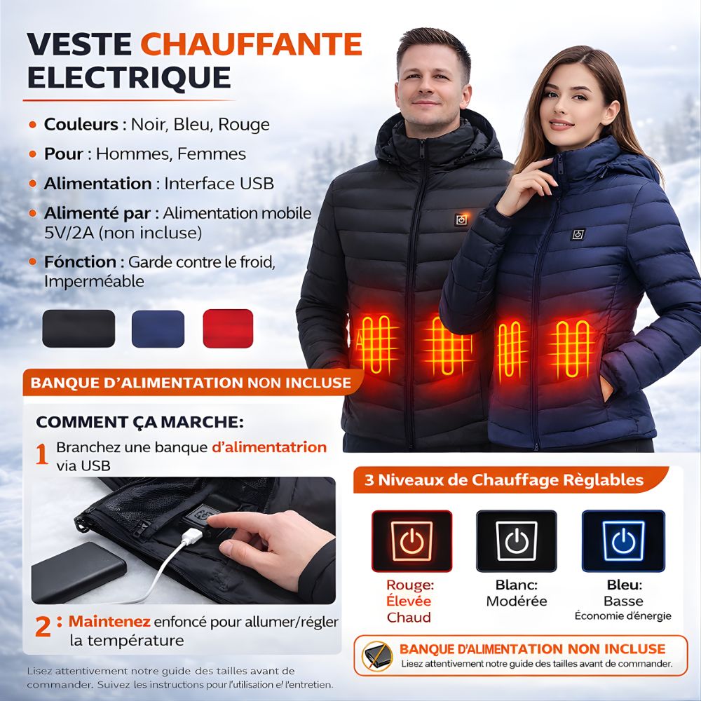 Doudoune Chauffante Homme & Femme
