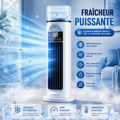 ArcticFlow | Ventilateur Rafraichisseur d Air Brumisateur – Climatiseur Mobile Sans Évacuation