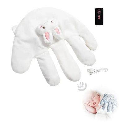 Doudou pour Bébé Paume Douce | Coussin de tapotement apaisant à vitesse et intensité réglables