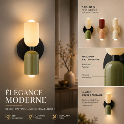 Lunéa™ Nordique | Élégante applique murale LED pour les salons
