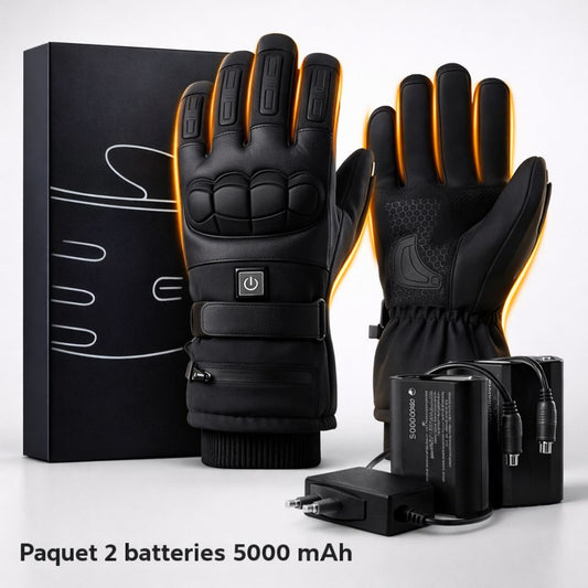 Gants Chauffants Électriques Hiver – Moto & Activités Extérieures, Rechargeables