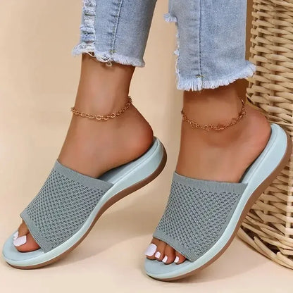 FLEXIA CONFORT™ | Sandales Plates Femme Confort Été – Légères Élastiques