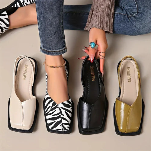 NOIRÉA ÉLÉGANCE™ | Sandales Plates Noires Femme Élégantes Été – Confort Chic