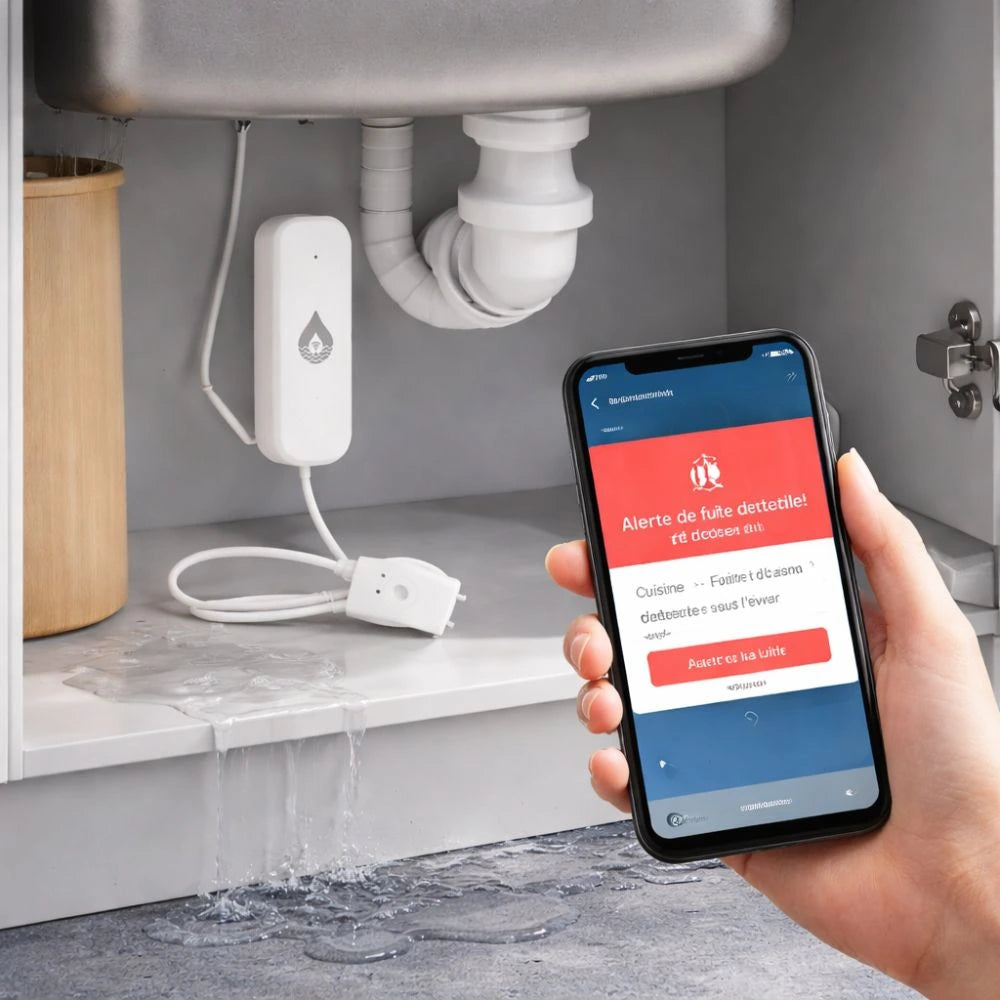 Détecteur de Fuite d’Eau Connecté WiFi