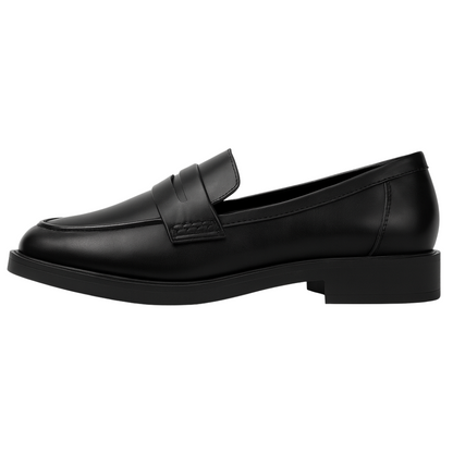 Loafers femme à plateforme avec semelle crantée et boucle métallique