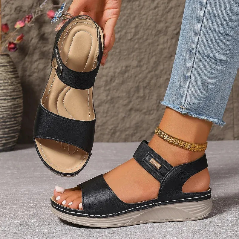COMFYRIA™ – Sandales Plateforme Femme Légères & Confort Marche Été