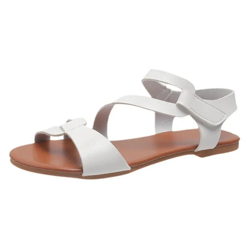 ROMÉA CONFORT™ | Sandales Plates Femme Confort Été – Élégantes Ajustables
