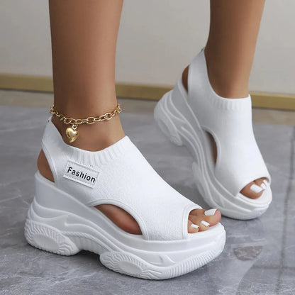 AIRLIFT™ | Sandale Plate Forme Femme – Confort & Respirabilité
