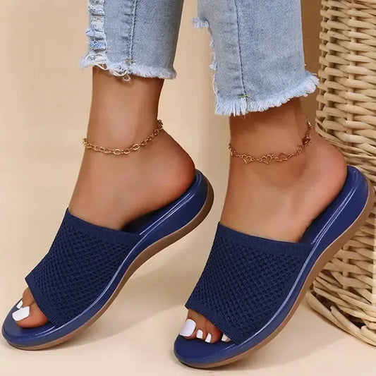 FLEXIA CONFORT™ | Sandales Plates Femme Confort Été – Légères Élastiques