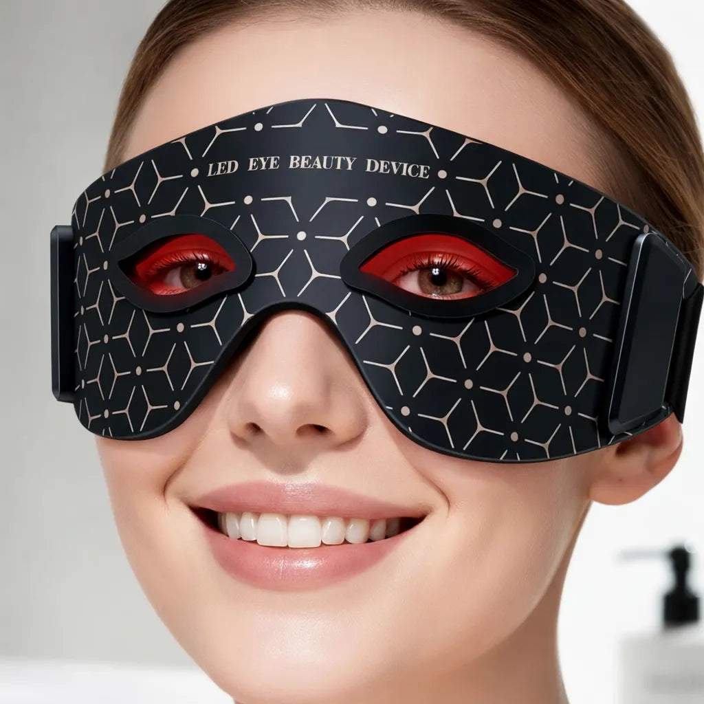 Masque LED Anti-Cernes – Masque Luminothérapie Yeux Lumière Rouge
