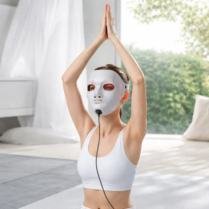 Masque Luminothérapie LED Visage – Soin Anti-Imperfections