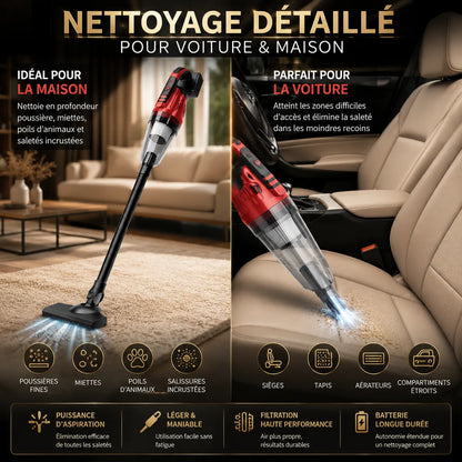 VORTEXA™ Compact |Aspirateur sans fil voiture