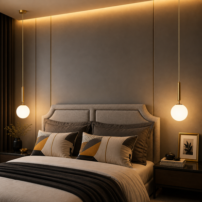 Luminaire pour une chambre - Lustre chambre moderne