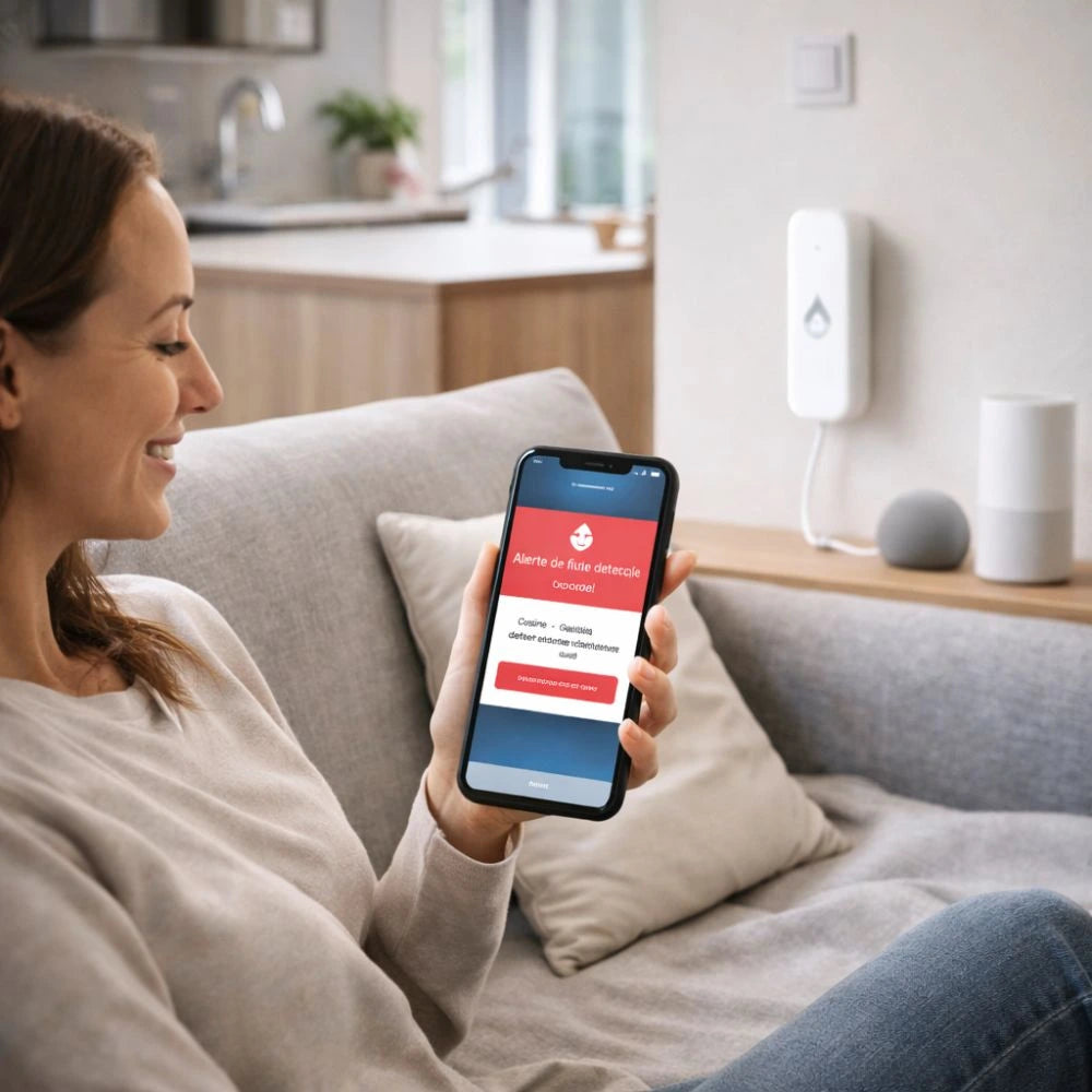 Détecteur de Fuite d’Eau Connecté WiFi