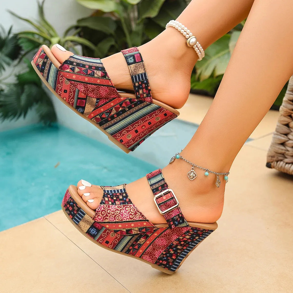 Calyra™ – Sandales compensées à plateforme pour femmes