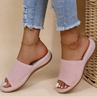 FLEXIA CONFORT™ | Sandales Plates Femme Confort Été – Légères Élastiques
