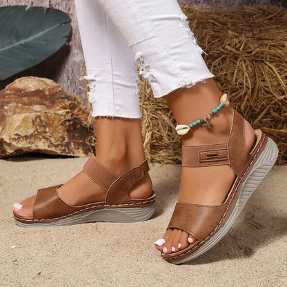 COMFYRIA™ – Sandales Plateforme Femme Légères & Confort Marche Été