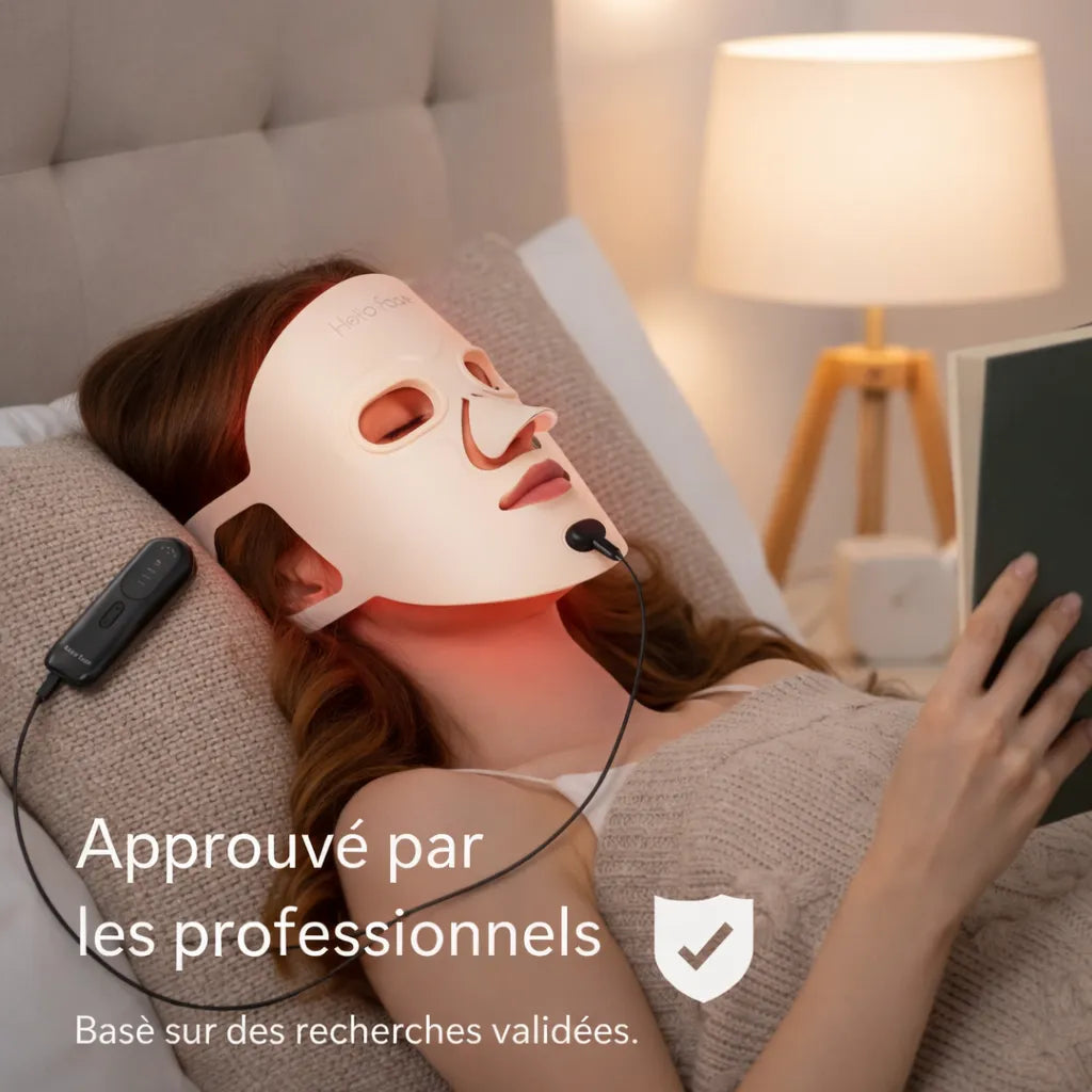 Masque Luminothérapie LED Visage – Soin Anti-Imperfections