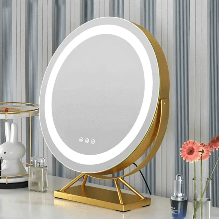 Lumina Miroir led Coiffeuse | Élégant & Sans Fil - miroir à maquillage