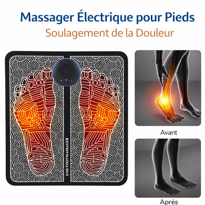 Appareil de Massage des Pieds – Tapis de massage électrique des pieds
