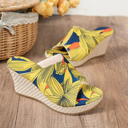 Orlina™ – Mules compensées femme sandale plateforme confortable